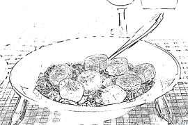 piesang Kleurbladsye Om Te Druk